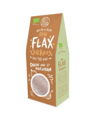 Био льняные крекеры с луком и майораном Diet food, 90 г